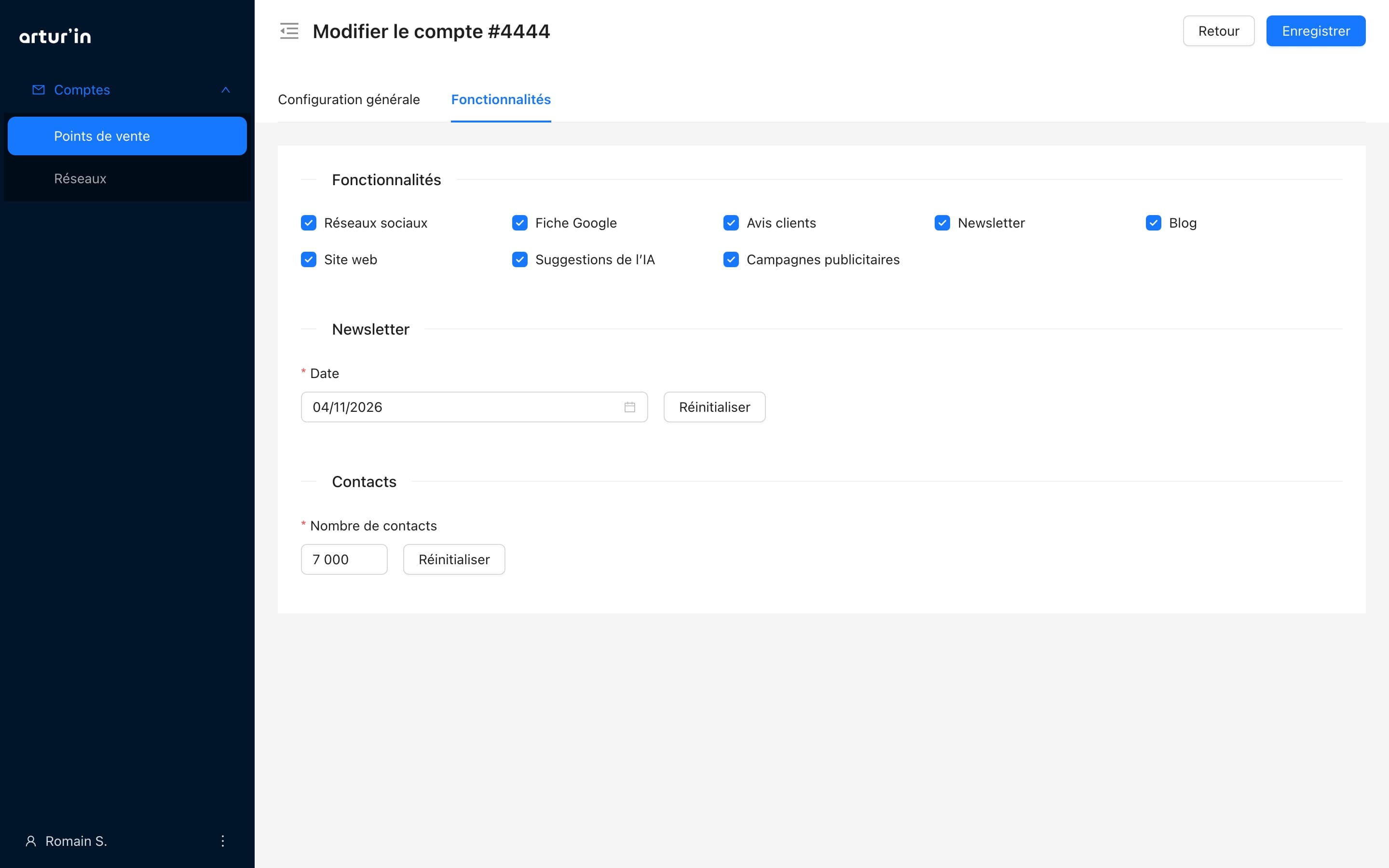 The Customer Success back office, interactive prototype