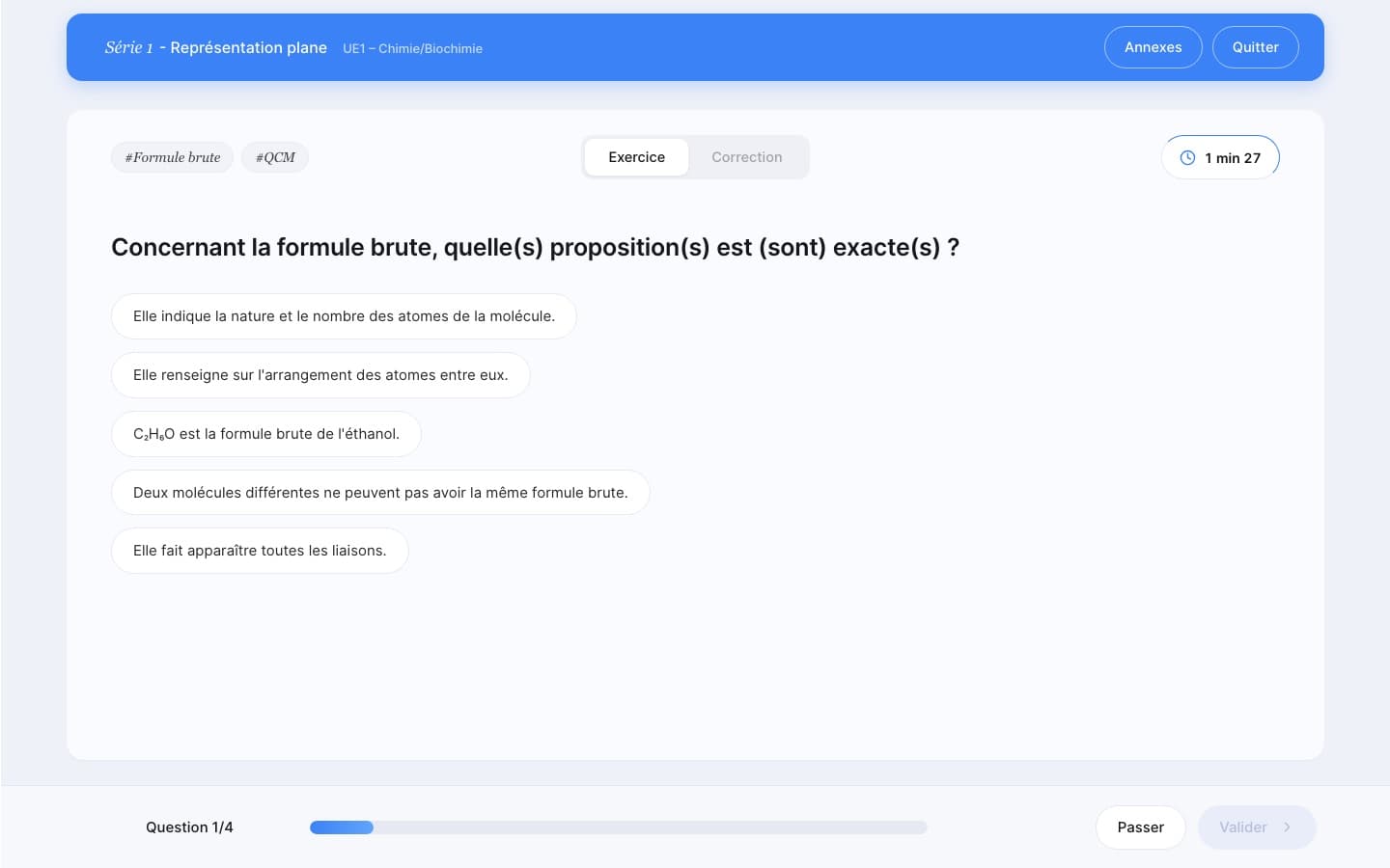 An Exoteach exercise set, interactive prototype